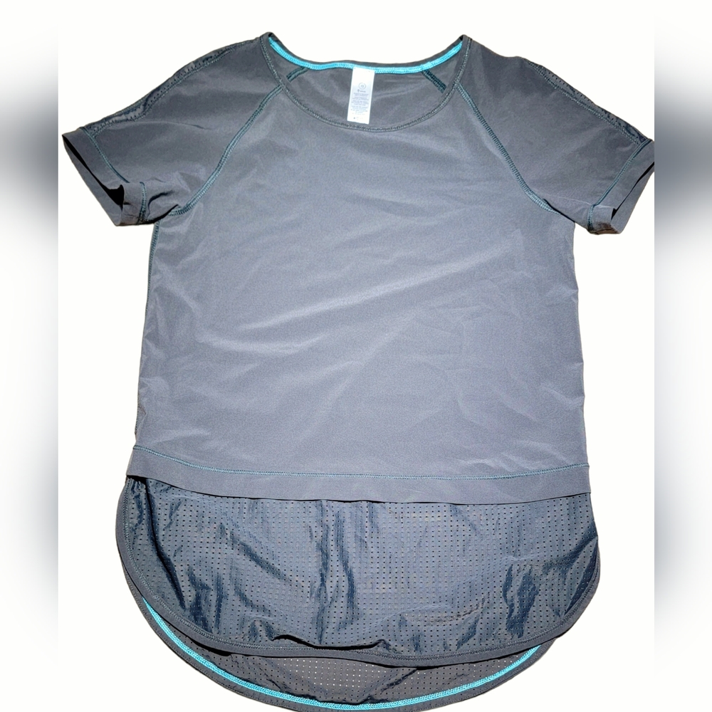 IVIVVA by Lululemon Run Day Fun Day Mesh Swift Tee size 12 EC